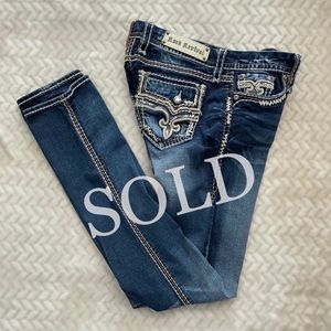 Rock Revival JANELLE Straight Leg Low Jean Sz 29